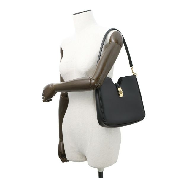 セリーヌ ショルダーバッグ スモール カミーユ 16(セーズ) ソフト バッグ スムースカーフレザー 120693 CELINE 黒 2way