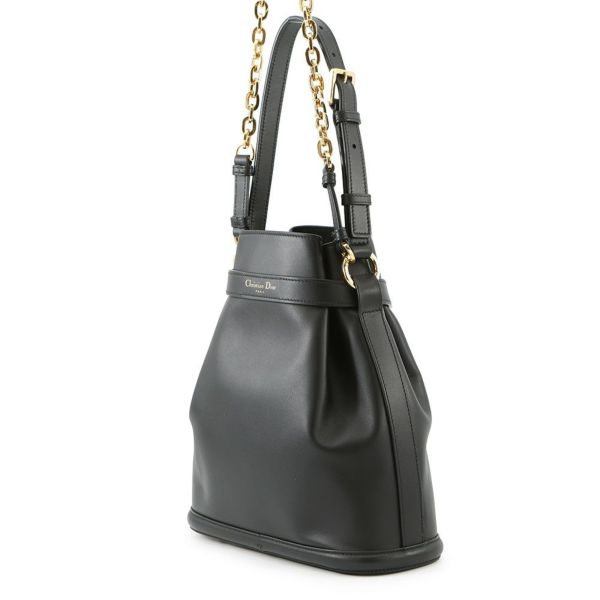 ディオール ハンドバッグ C'est Dior セディオール ミディアム M2271UBHA 2way 黒