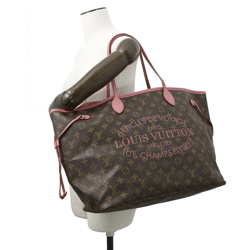 ルイヴィトン トートバッグ モノグラム/イカットフラワー ネヴァーフルGM M40877 LOUIS VUITTON