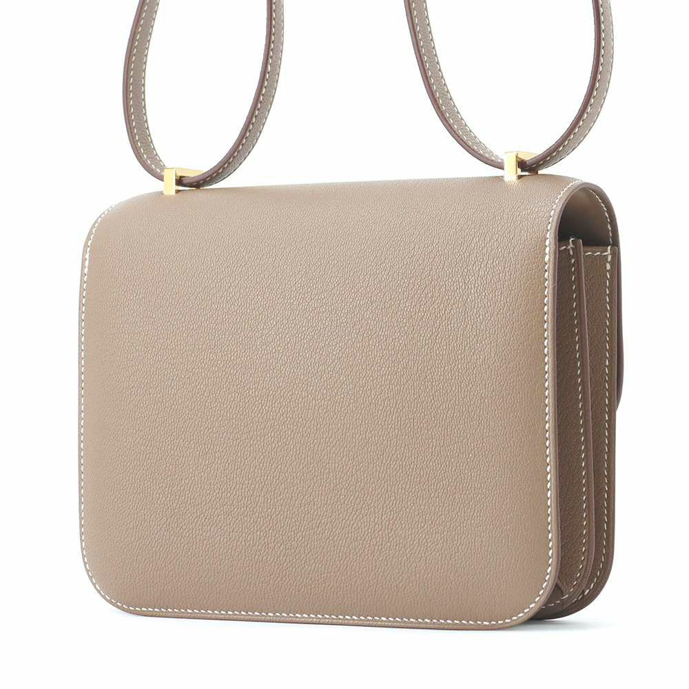 エルメス ミニ コンスタンス3 ミロワール エトゥープ/ゴールド金具 シェブルミゾル B刻印