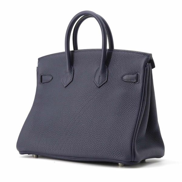 エルメス バーキン25 ブルーニュイ/シルバー金具 トゴ A刻印 HERMES Birkin ハンドバッグ