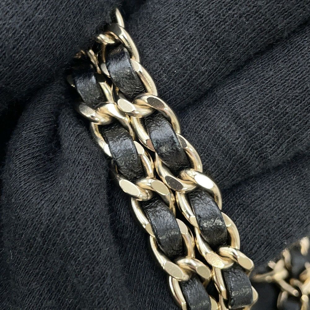 シャネル チェーンショルダーバッグ ココマーク ラムスキン AS1622 CHANEL 黒