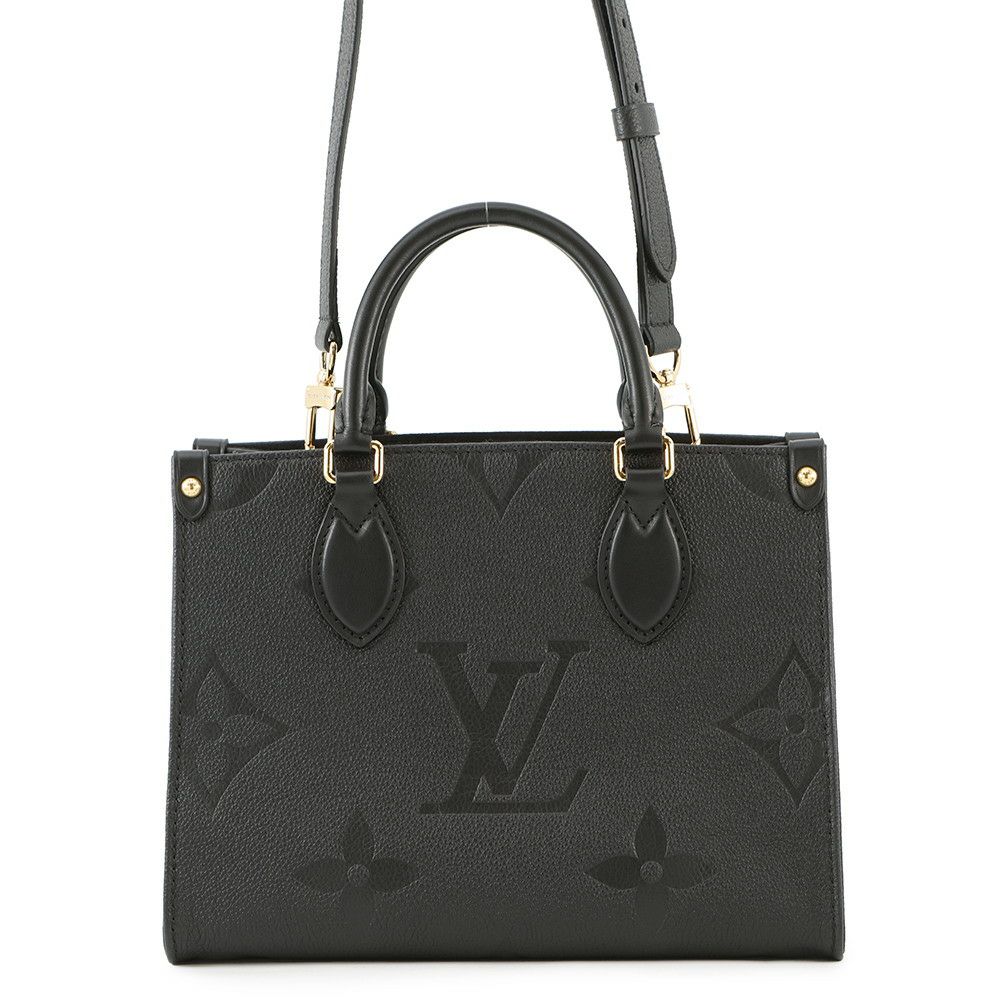 ルイヴィトン トートバッグ モノグラム・アンプラント オンザゴーPM M45653 LOUIS VUITTON  ヴィトン 2way 黒 ブラック