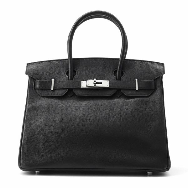 エルメス バーキン30 ブラック/シルバー金具 ヴォーエプソン □K刻印 HERMES Birkin ハンドバッグ 黒 安心保証 |  中古・新品ブランド販売ギャラリーレア公式通販