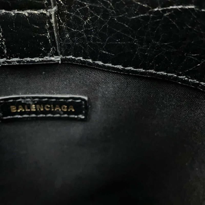 バレンシアガ ショルダーバッグ バーブ フォンホルダー 693793 BALENCIAGA ミニバッグ 黒