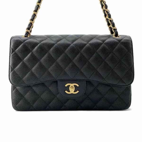 シャネル チェーンショルダーバッグ マトラッセ30 ココマーク キャビアスキン A58600 CHANEL バッグ デカマト 黒