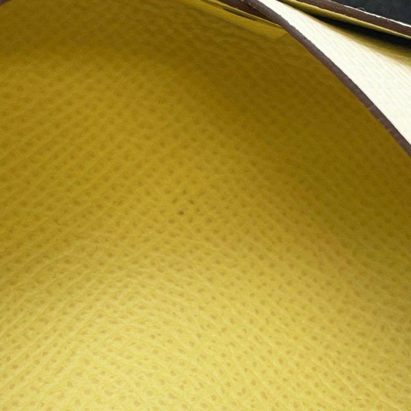 エルメス コインケース カルヴィ デュオ ヴェルソ ナタ/ジョーヌプッサン/シルバー金具 ヴォーエプソン U刻印