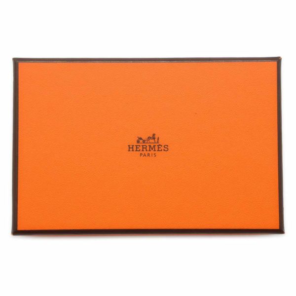 エルメス コインケース カルヴィ デュオ ヴェルソ ナタ/ジョーヌプッサン/シルバー金具 ヴォーエプソン U刻印