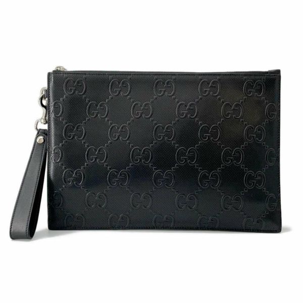 グッチ クラッチバッグ GGエンボス レザー 625569 GUCCI バッグ セカンドバッグ 黒