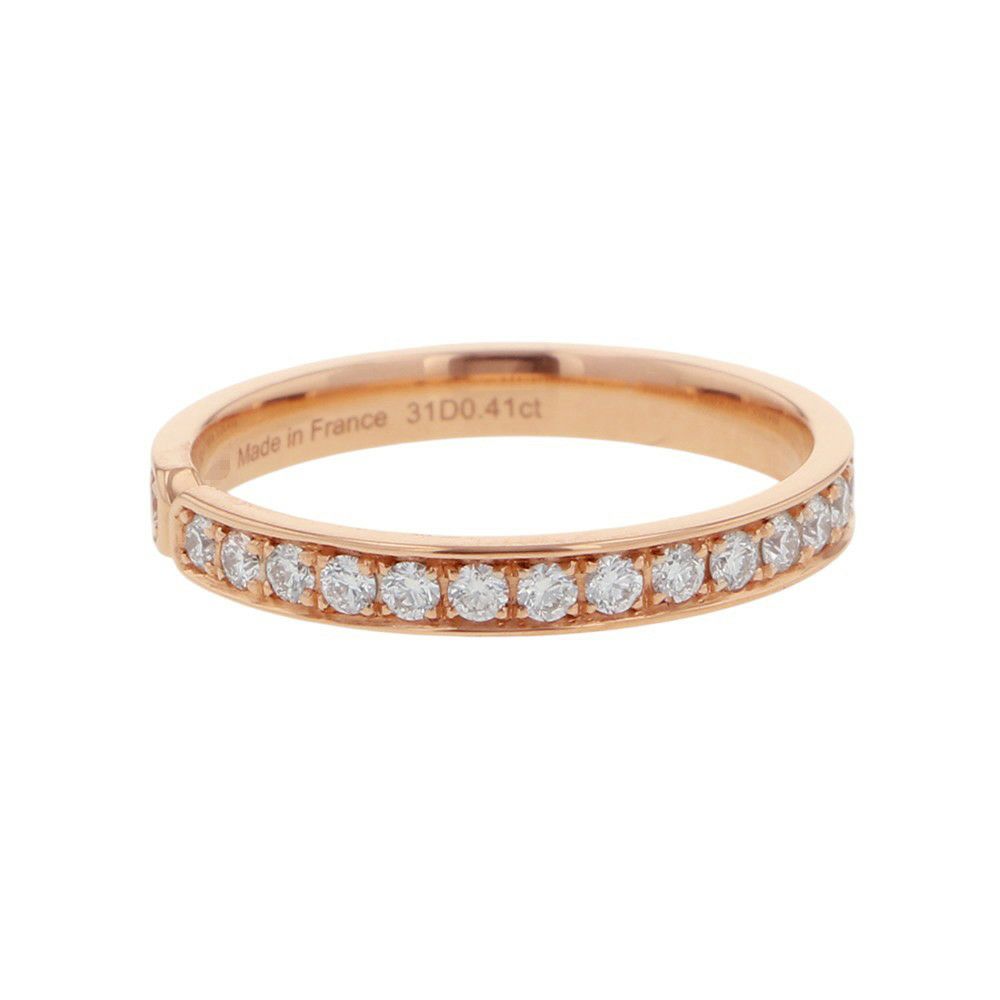 エルメス リング エヴァー・ケリー ダイヤモンド 31P 計0.41ct K18PGピンクゴールド サイズ48 HERMES ウェディングリング 指輪
