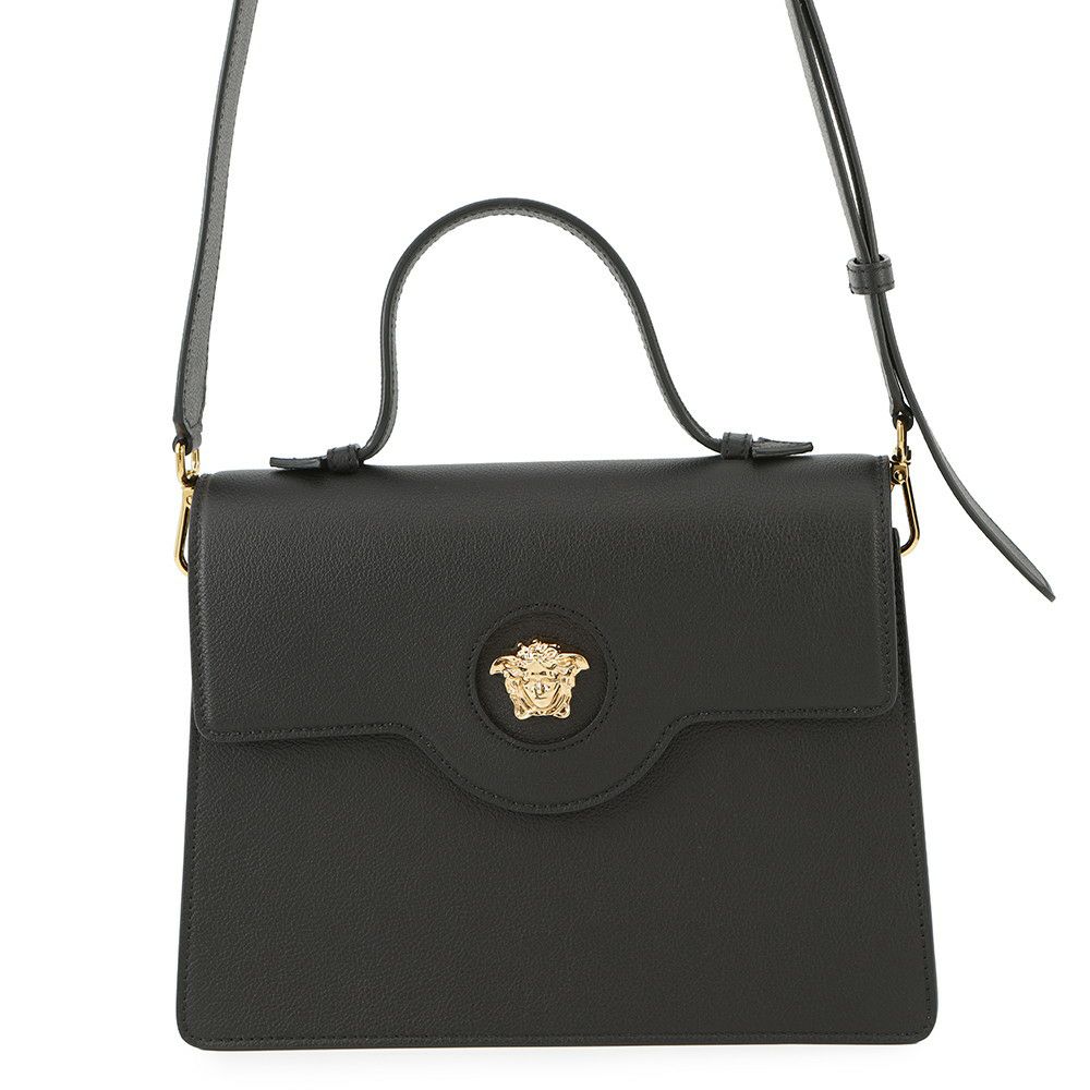 ヴェルサーチェ ハンドバッグ メデュ―サ VERSACE  2wayショルダー 黒