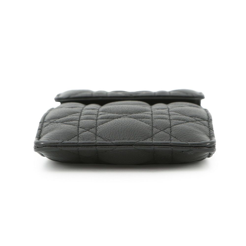 クリスチャン・ディオール スマホケース カナージュ Caro カロ フォンホルダー カーフレザー S5105UWHC_M900 黒