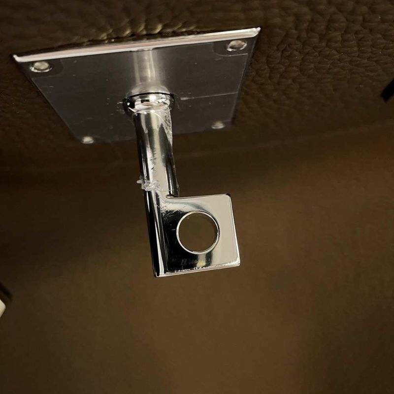 エルメス ハンドバッグ オータクロア40 カフェ/シルバー金具 トゴ W刻印 HERMES バッグ