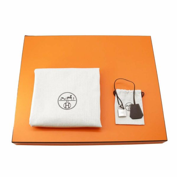 エルメス ハンドバッグ オータクロア40 カフェ/シルバー金具 トゴ W刻印 HERMES バッグ