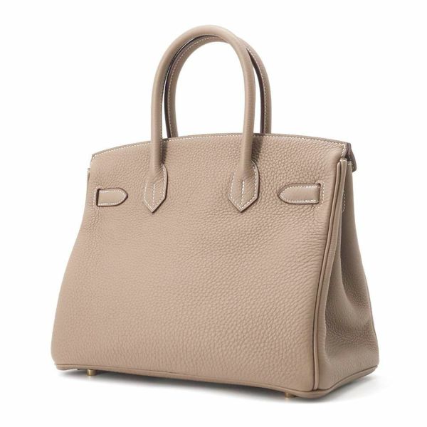 エルメス バーキン30 エトゥープ/ゴールド金具 トゴ W刻印 HERMES Birkin ハンドバッグ