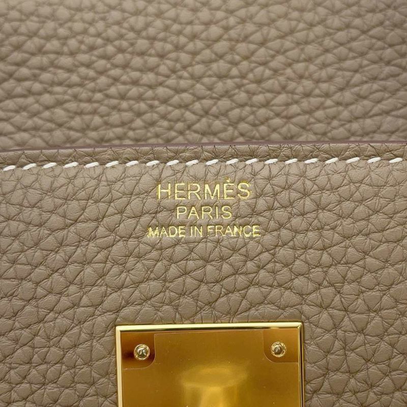 エルメス バーキン30 エトゥープ/ゴールド金具 トゴ W刻印 HERMES Birkin ハンドバッグ