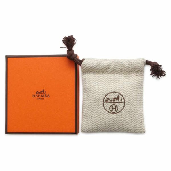 エルメス ピアス ミニ・ポップアッシュ ブラック/シルバー金具 HERMES アクセサリー 黒