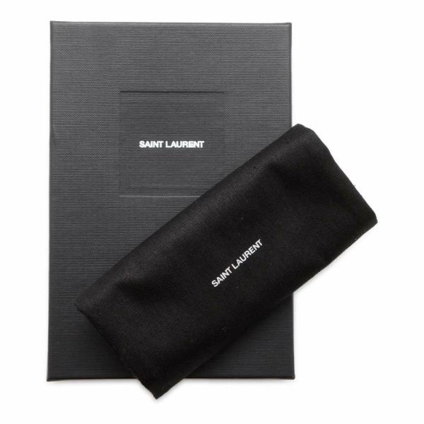 サンローランパリ 二つ折り財布 YSLライン コンパクト ジップウォレット 670285 SAINT LAURENT PARIS 財布