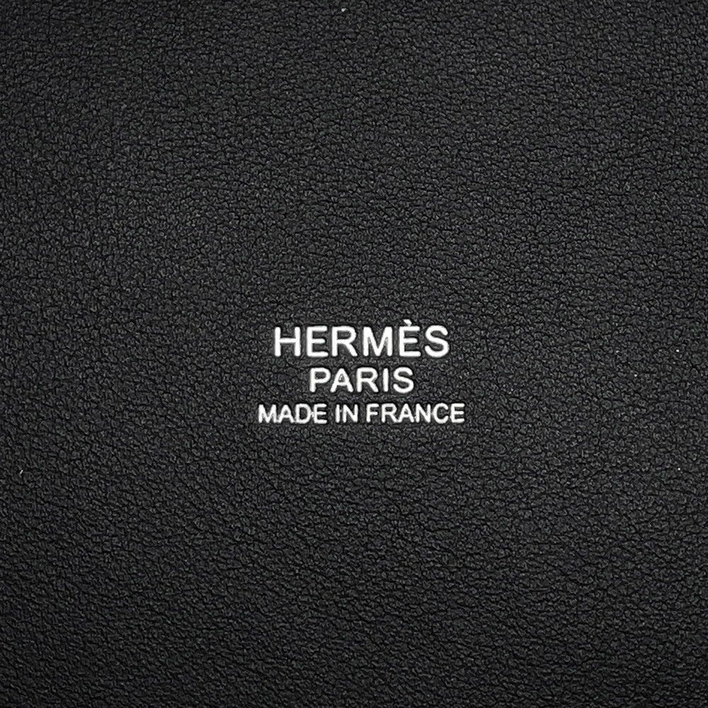 エルメス ハンドバッグ ピコタンロックPM カーゴ ブラック/シルバー金具 トワルゴエラン/スイフト K刻印 黒