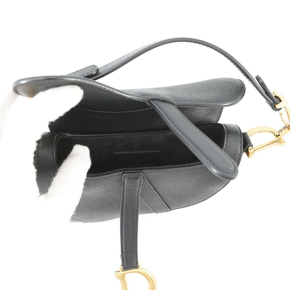 クリスチャン・ディオール ハンドバッグ サドルバッグ ミニ M0447CWVG Christian Dior バッグ 黒