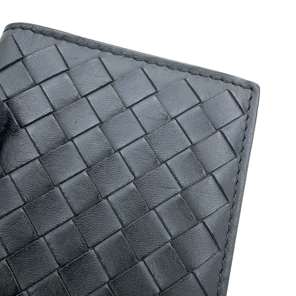 ボッテガヴェネタ カードケース イントレチャート カーフレザー 464902 BOTTEGA VENETA パスケース 黒