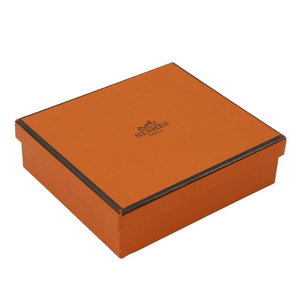 エルメス 三つ折り財布 ベアンコンビネ ヴェルソ セレステ/ヴェールジェイド/シルバー金具 エプソン B刻印 財布