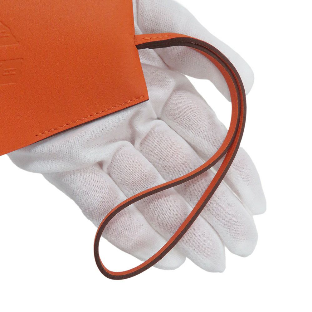エルメス チャーム クロシェット オレンジ/シルバー金具 スイフト HERMES イヤーズギフト2024