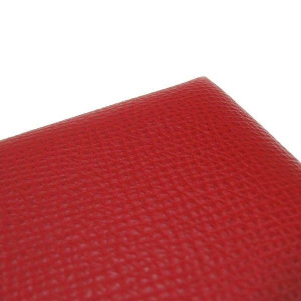 エルメス コインケース カルヴィ デュオ ルージュカザック/シルバー金具 エプソン U刻印