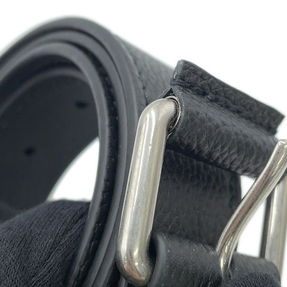 グッチ ボディバッグ インレイ ロゴ ベルトバッグ レザー 768111 GUCCI ウエストポーチ 黒