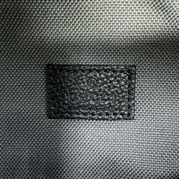 グッチ ボディバッグ インレイ ロゴ ベルトバッグ レザー 768111 GUCCI ウエストポーチ 黒