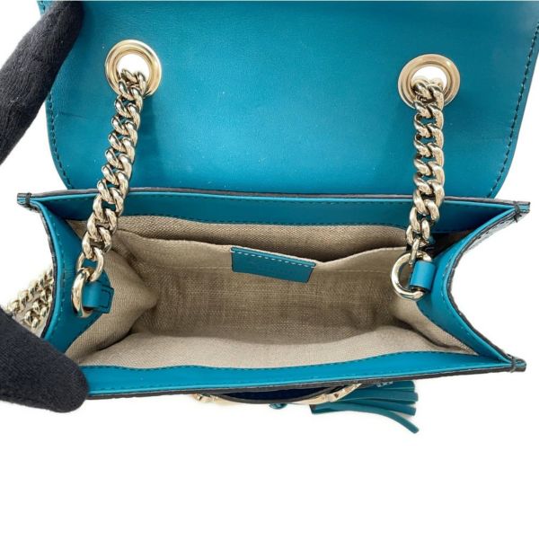 グッチ チェーンショルダーバッグ EMILY エミリー マイクログッチシマレザー タッセル付き 449636 GUCCI アウトレット品