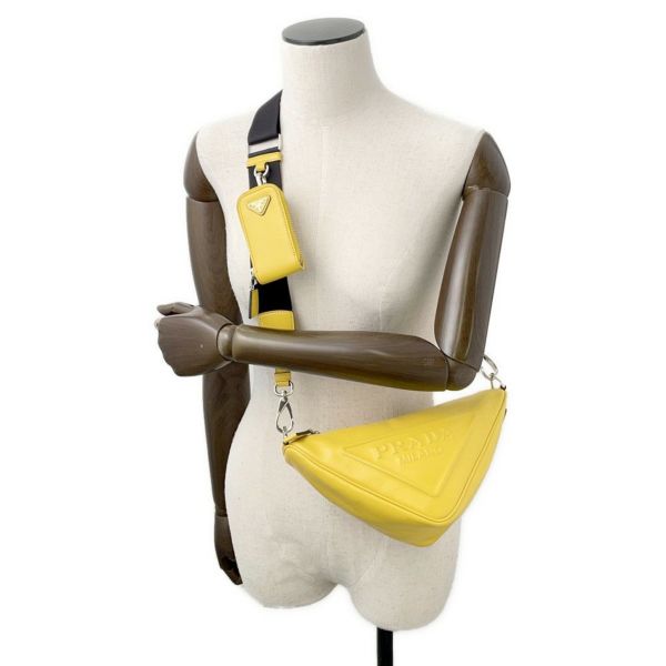 プラダ ショルダーバッグ トライアングル レザー 1BH190 PRADA バッグ