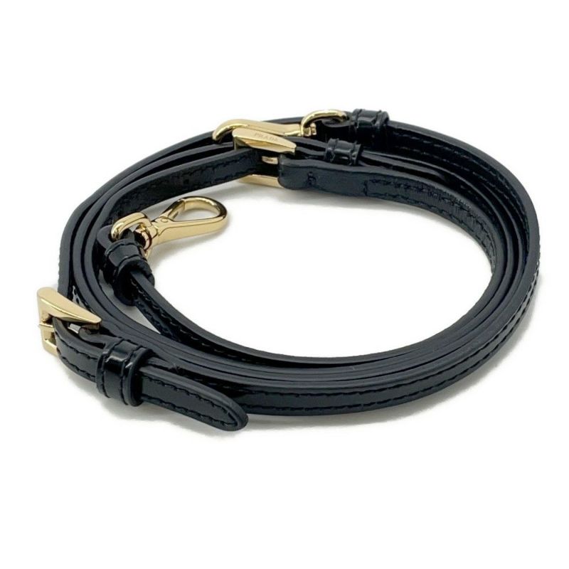 プラダ ハンドバッグ トライアングルロゴ ミニ ベルベット 1BA359 2wayショルダー 黒