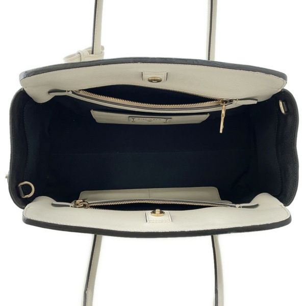 プラダ ハンドバッグ ロゴ サフィアーノ キャンバス BN2595 PRADA 2wayショルダー 黒 白