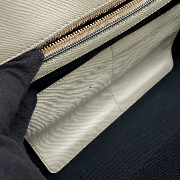 プラダ ハンドバッグ ロゴ サフィアーノ キャンバス BN2595 PRADA 2wayショルダー 黒 白