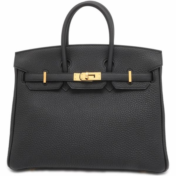 エルメス バーキン25 ブラック/ゴールド金具 トゴ Z刻印 HERMES Birkin ハンドバッグ 黒