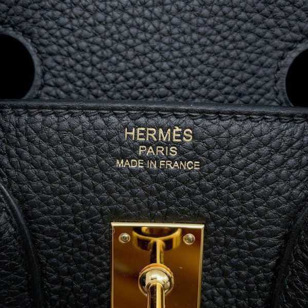 エルメス バーキン25 ブラック/ゴールド金具 トゴ Z刻印 HERMES Birkin ハンドバッグ 黒