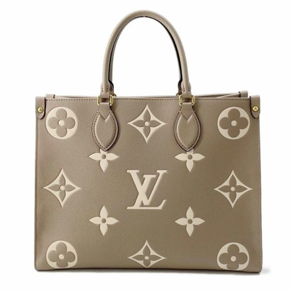 ルイヴィトン トートバッグ モノグラム・アンプラント オンザゴーMM M45494 LOUIS VUITTON バイカラー