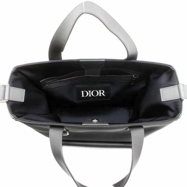 クリスチャン・ディオール トートバッグ サカイコラボ サドル ナイロン 1ADSH198USH Christian Dior 2way メンズ 黒 セール品