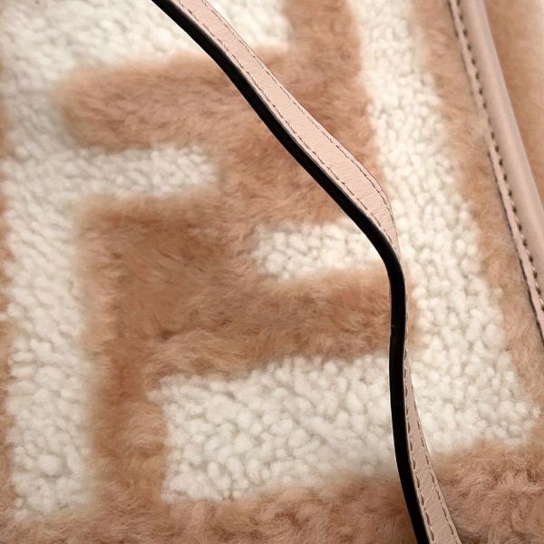 フェンディ ハンドバッグ サンシャイン ショッパー ミニ ムートン 8BS051 2wayショルダーバッグ