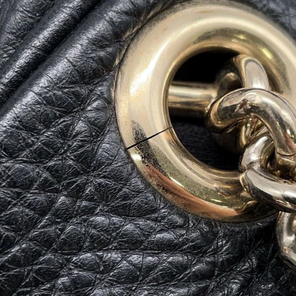 グッチ チェーンショルダーバッグ ソーホー インターロッキングG  レザー 308983 GUCCI バッグ 黒