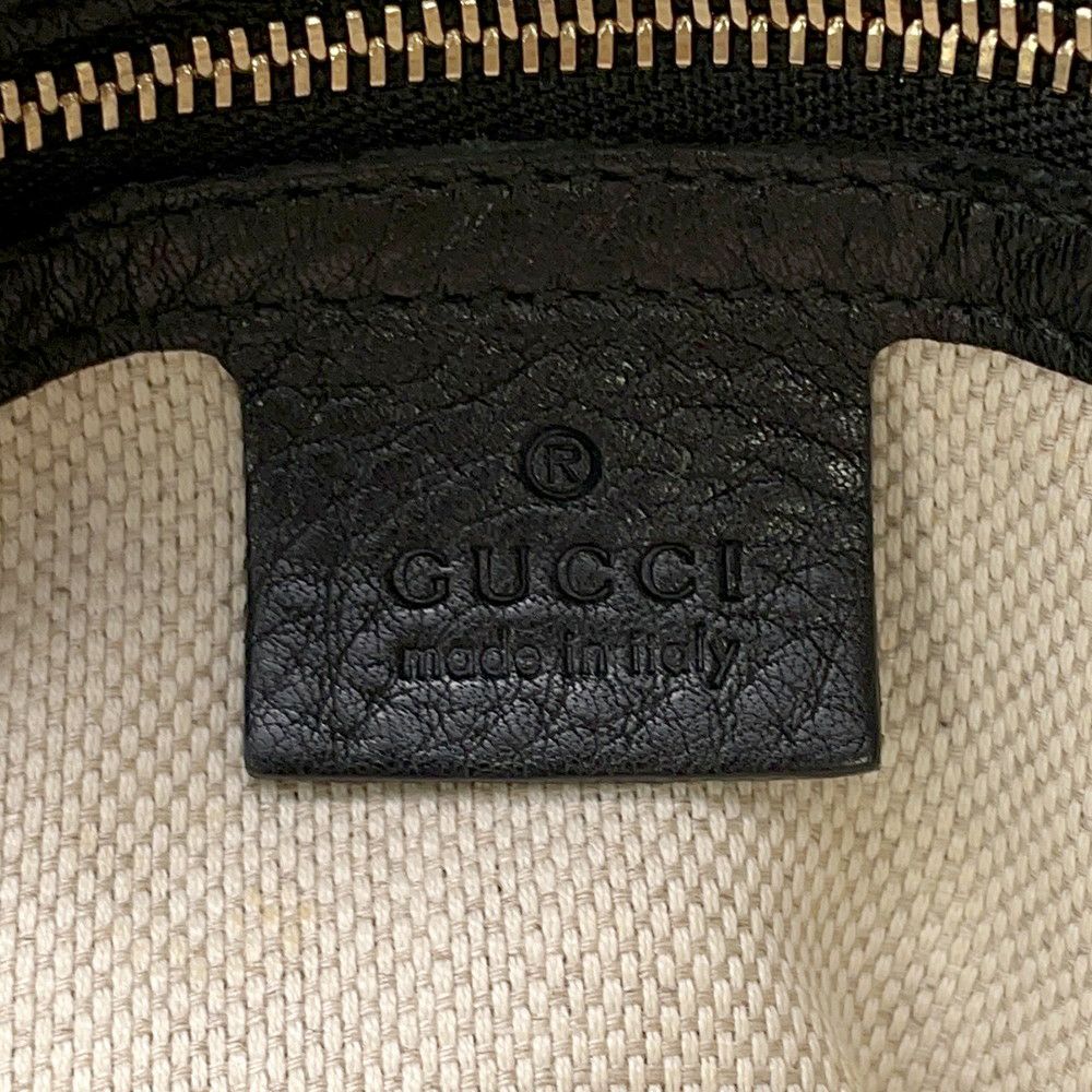 グッチ チェーンショルダーバッグ ソーホー インターロッキングG  レザー 308983 GUCCI バッグ 黒