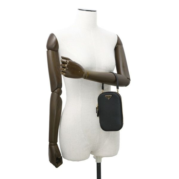 プラダ ショルダーバッグ ミニバッグ サフィアーノレザー 1DH030 PRADA 2way 黒