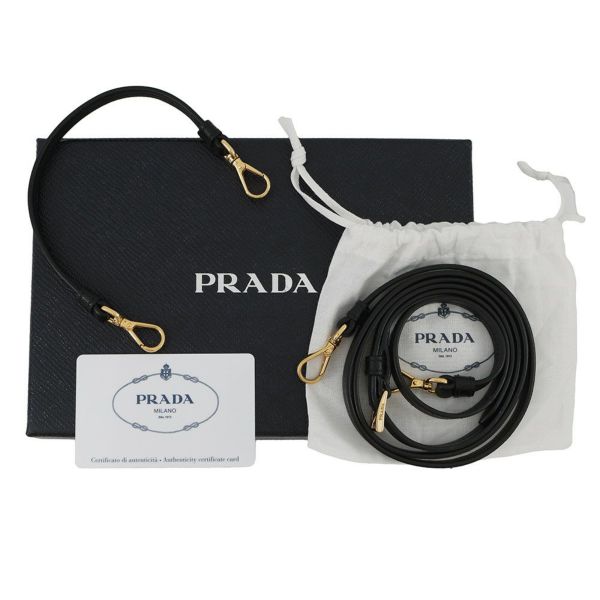 プラダ ショルダーバッグ ミニバッグ サフィアーノレザー 1DH030 PRADA 2way 黒