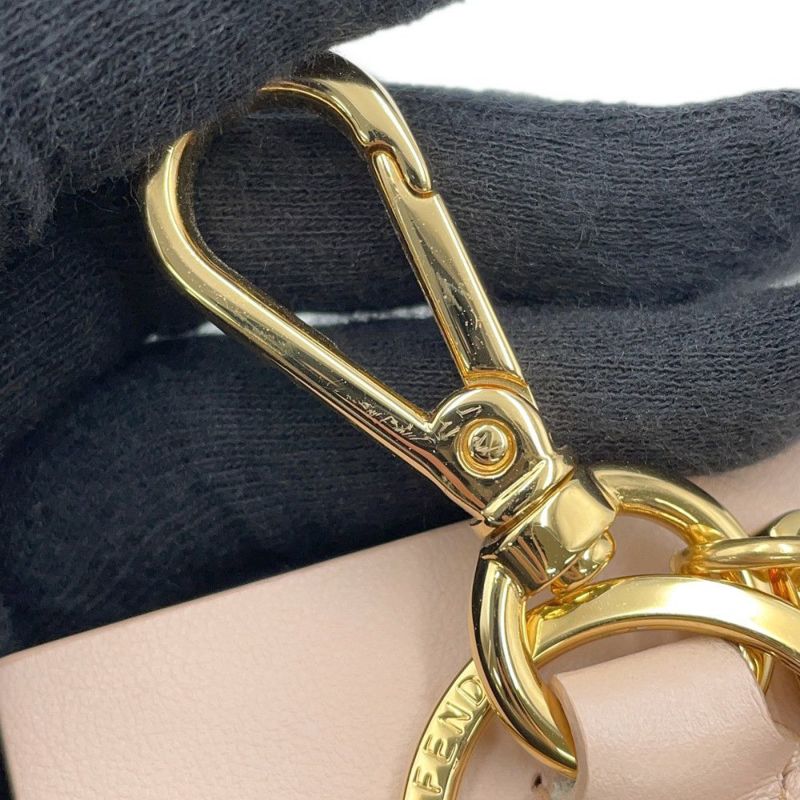 フェンディ キーホルダー ミニボックス レザー 7AR917 FENDI チャーム