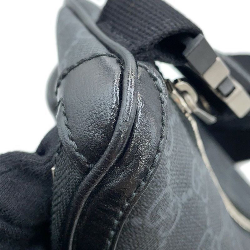 グッチ ボディバッグ GGスプリーム インターロッキングG ベルトバッグ 682933 GUCCI ウエストバッグ 黒