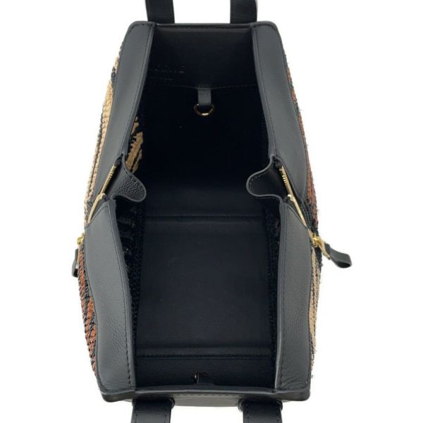 ロエベ ハンドバッグ ハンモック コンパクト ラフィア A538H13X07 LOEWE 2wayショルダーバッグ 黒