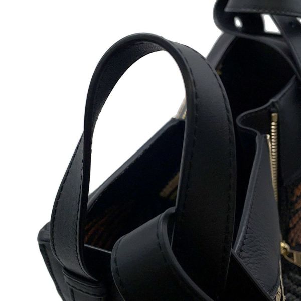ロエベ ハンドバッグ ハンモック コンパクト ラフィア A538H13X07 LOEWE 2wayショルダーバッグ 黒