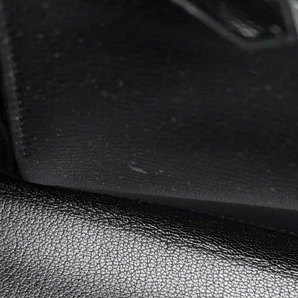 エルメス ハンドバッグ ケリー28 外縫い ブラック/ゴールド金具 ボックスカーフ □C刻印 2wayショルダー 黒