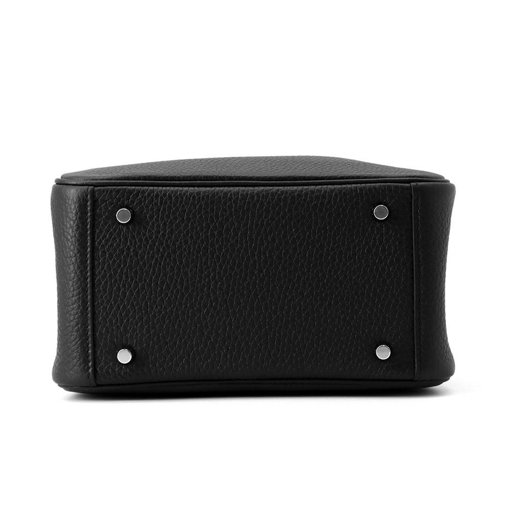 エルメス ハンドバッグ リンディ ミニ ブラック/シルバー金具 トリヨンクレマンス K刻印 2wayショルダー 黒